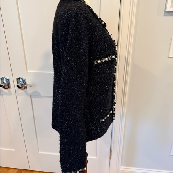 White House Black Market Black Tweed Blazer - Picture 10 of 13